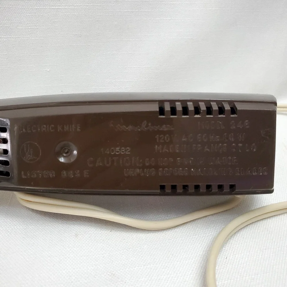 Vintage‎ The Electric Knife By Moulinex Standard Model 246 Handle Only No Blades